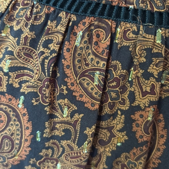 Rebecca Minkoff Jordana Brown Paisley Mock Neck Dress size M - Picture 8 of 12